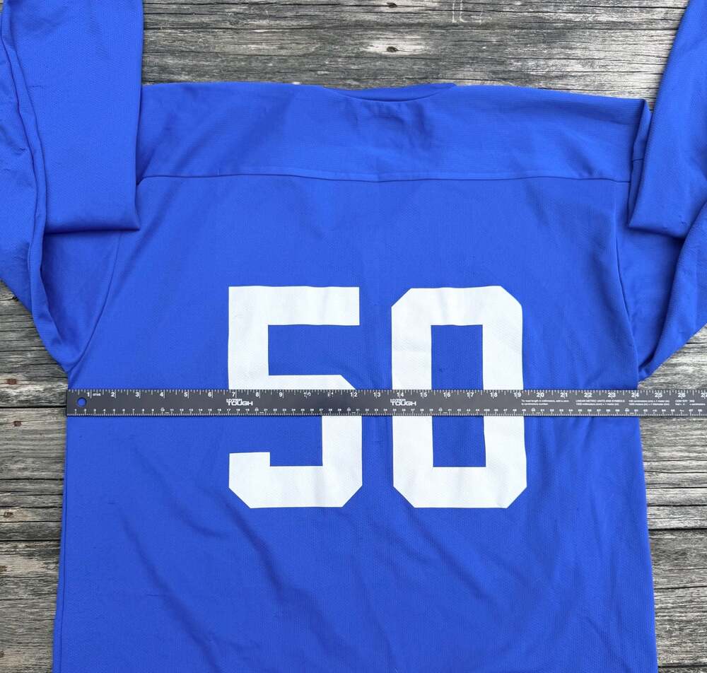 Wear The Pear Blue Hockey Practice Jersey Number 50 - Picture 9 of 9